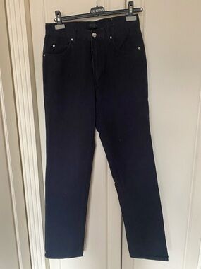 Vintage Valentino Black Straight-Leg Women's Jeans